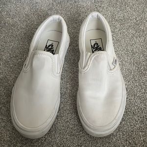 White Slip on Vans